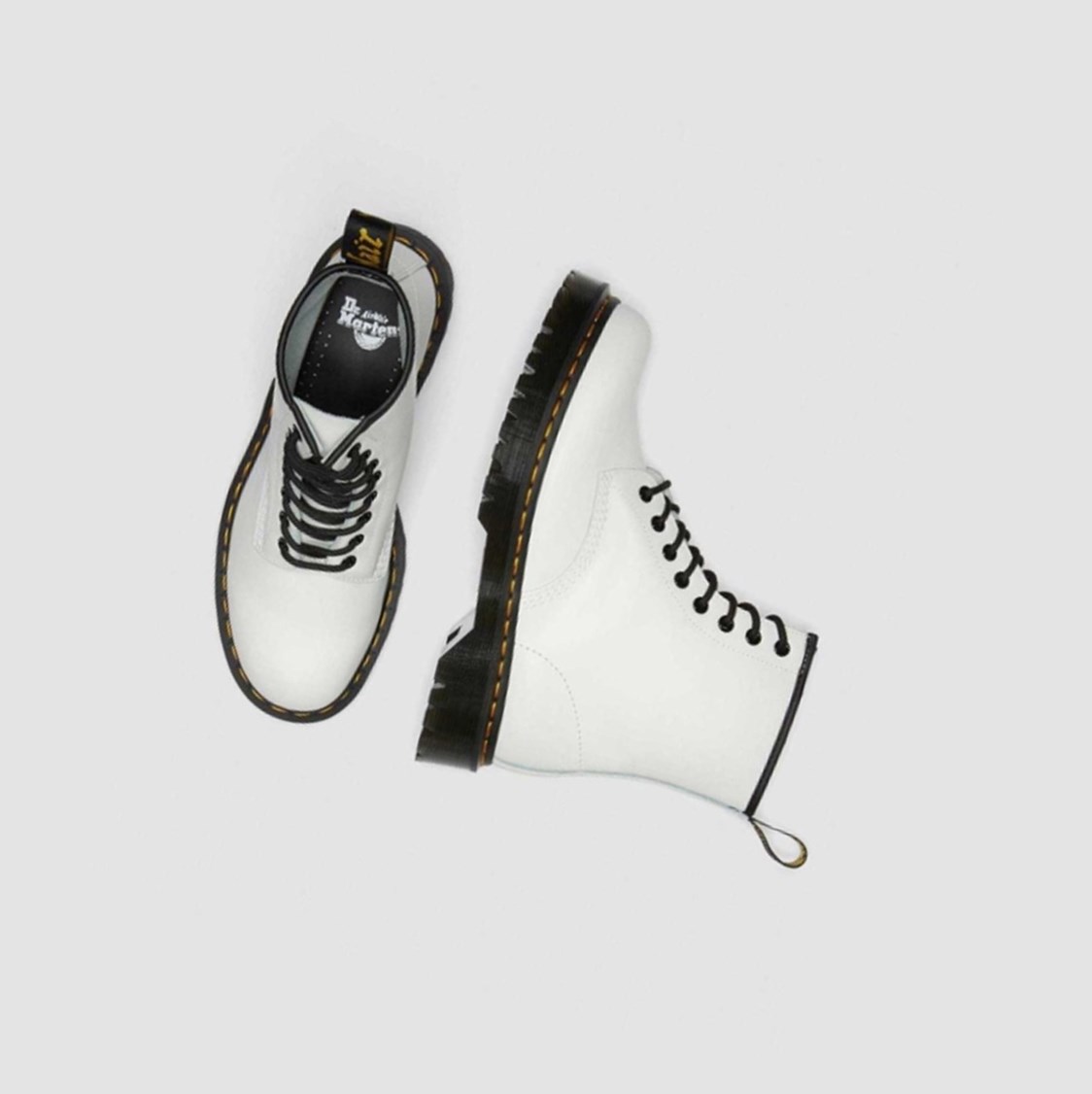 Dr Martens 1460 Bex Smooth Férfi Platform Bakancs Fehér | 864792OME