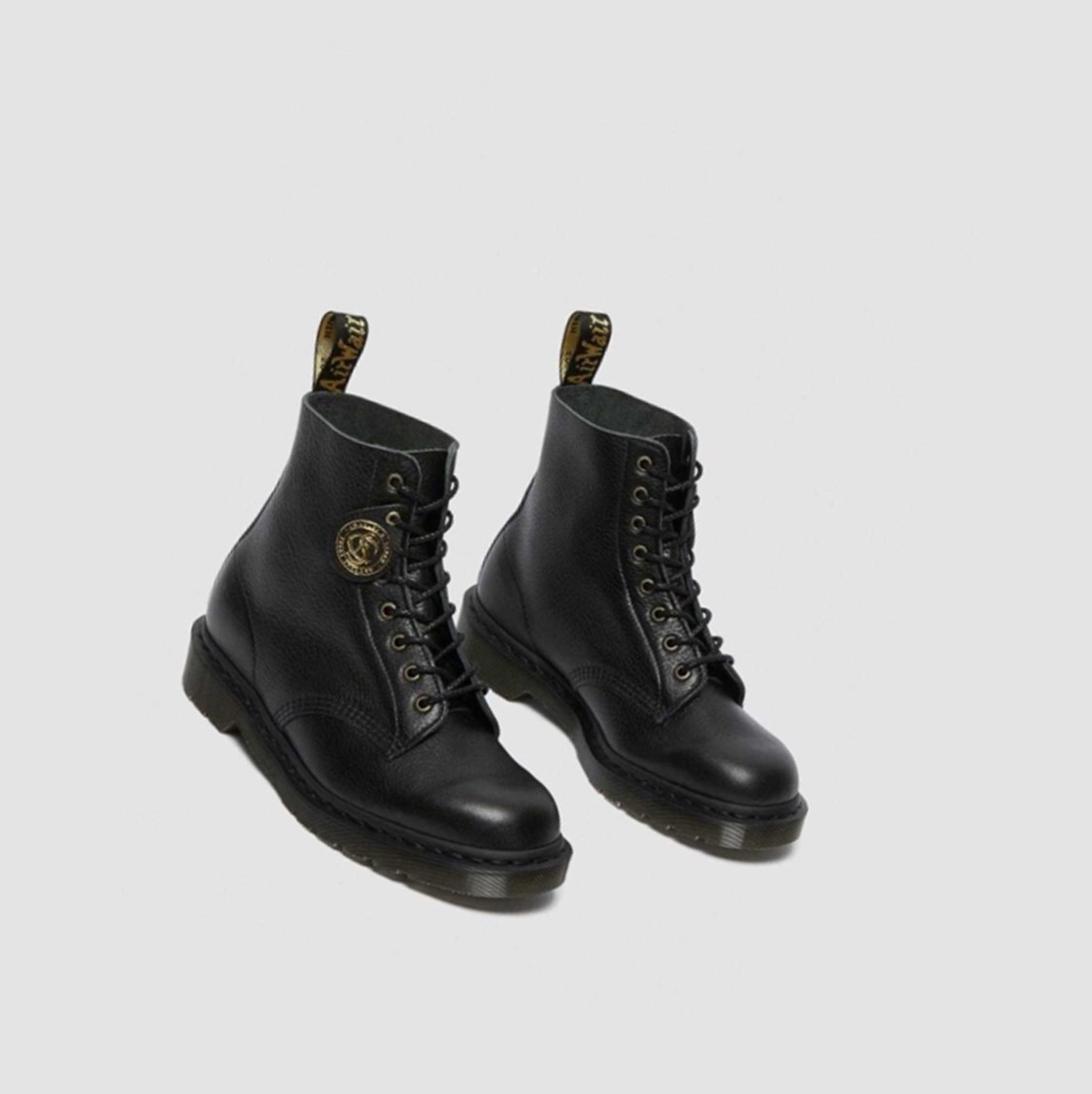 Dr Martens 1460 Pascal Full Grain Női Fűzős Bakancs Fekete | 703825WUA