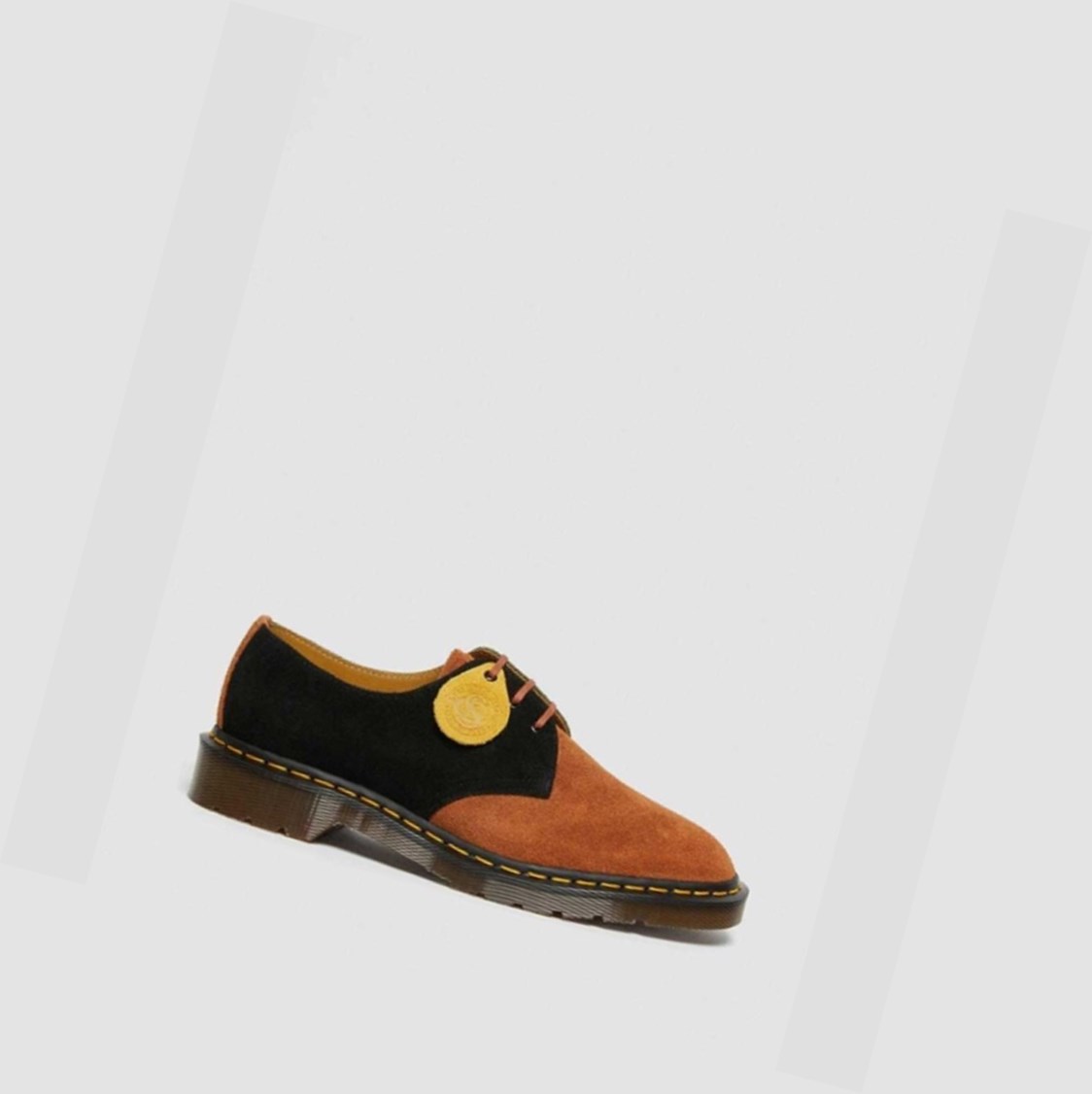 Dr Martens 1461 Made In England Velúr Női Oxford Cipő Barna Zöld | 128603RZA