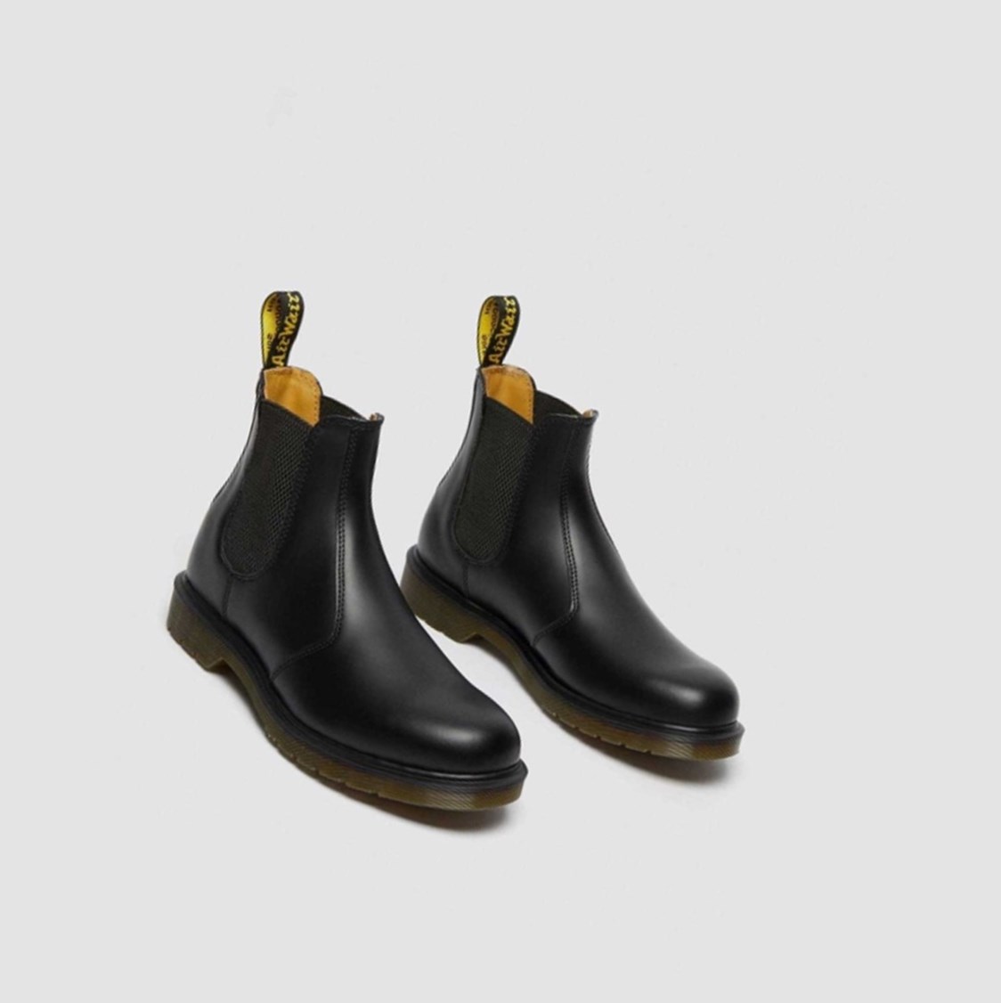 Dr Martens 2976 Smooth Férfi Chelsea Bakancs Fekete | 256918BYC