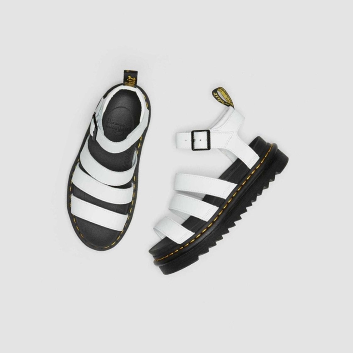 Dr Martens Blaire Hydro Női Gladiátor Szandál Fehér | 516037SIW