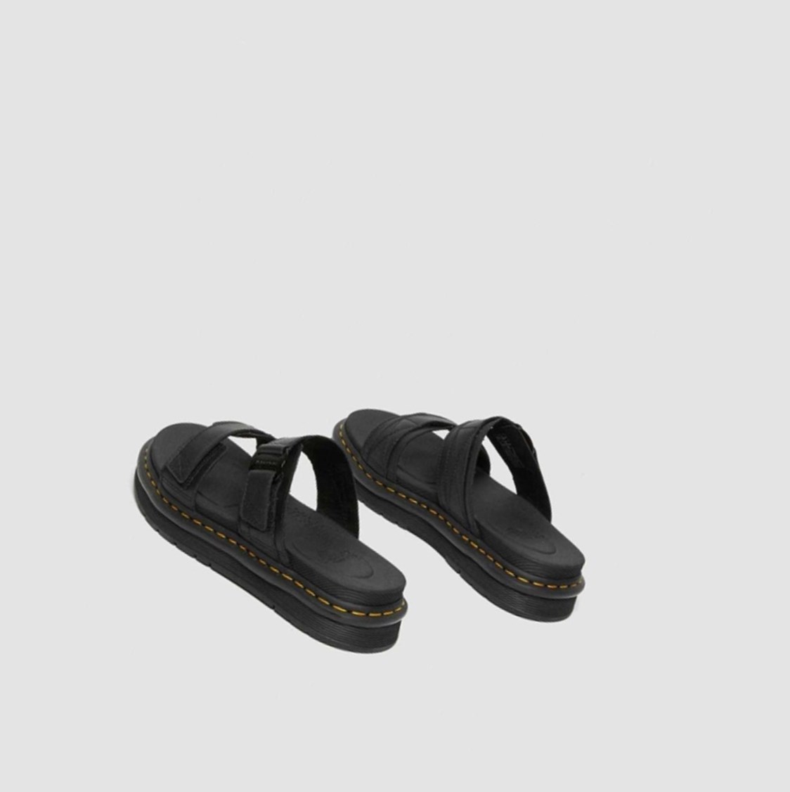 Dr Martens Chilton Papucs Férfi Slide Szandálok Fekete | 325740ODG