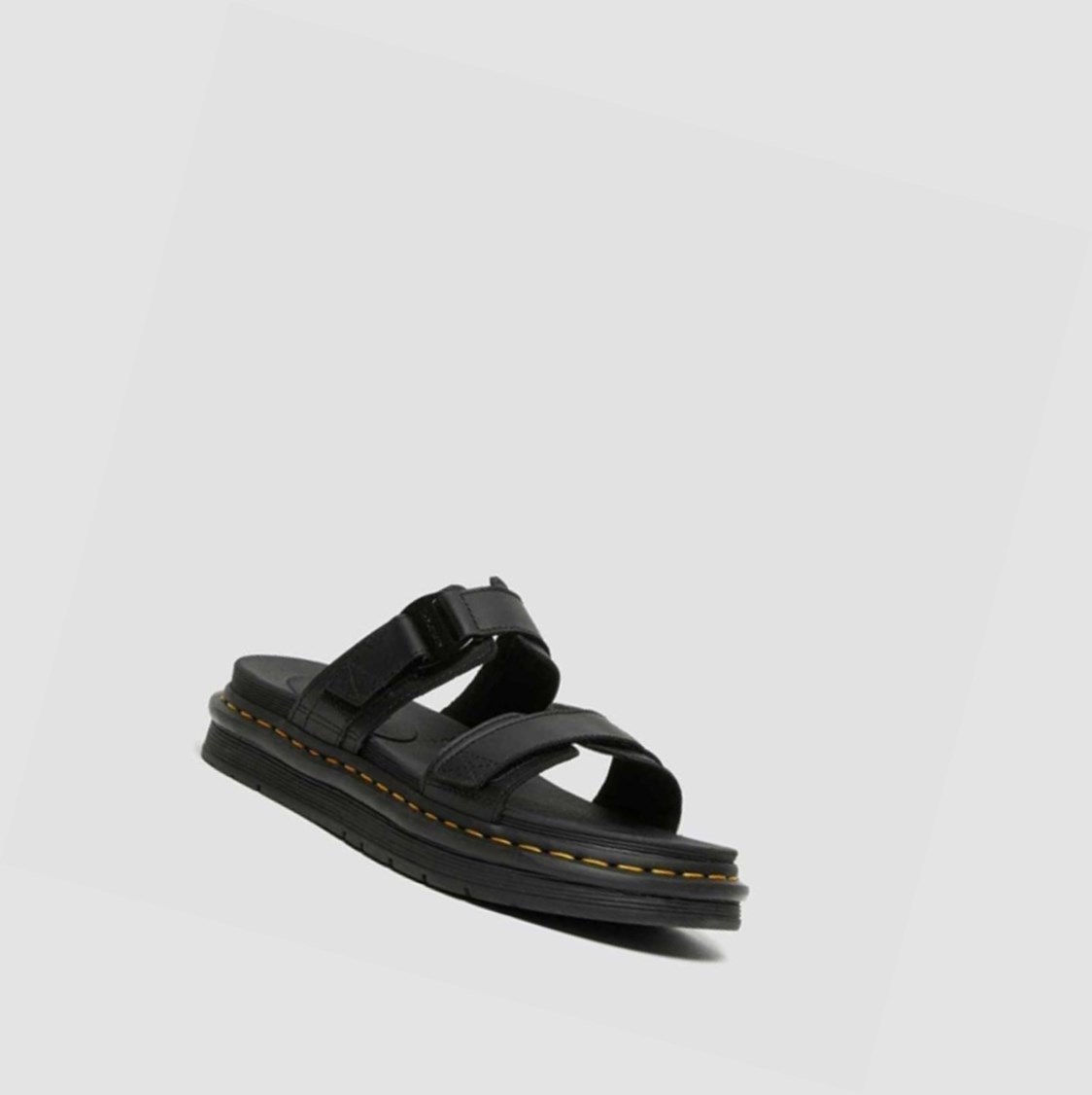 Dr Martens Chilton Papucs Férfi Slide Szandálok Fekete | 325740ODG