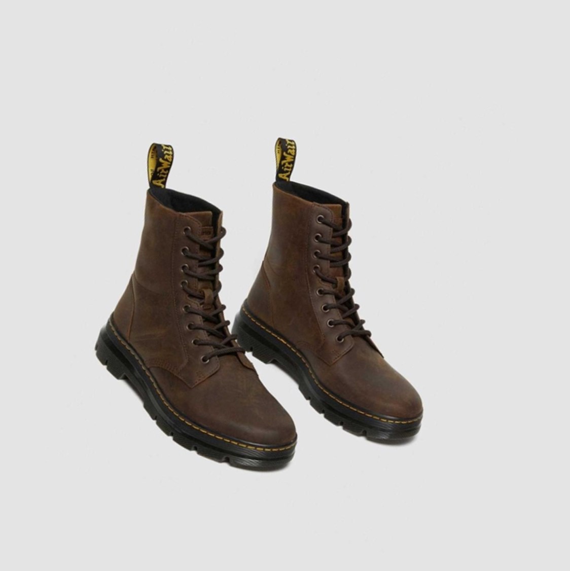 Dr Martens Combs Crazy Horse Női Alkalmi Bakancs Barna | 817539ERO