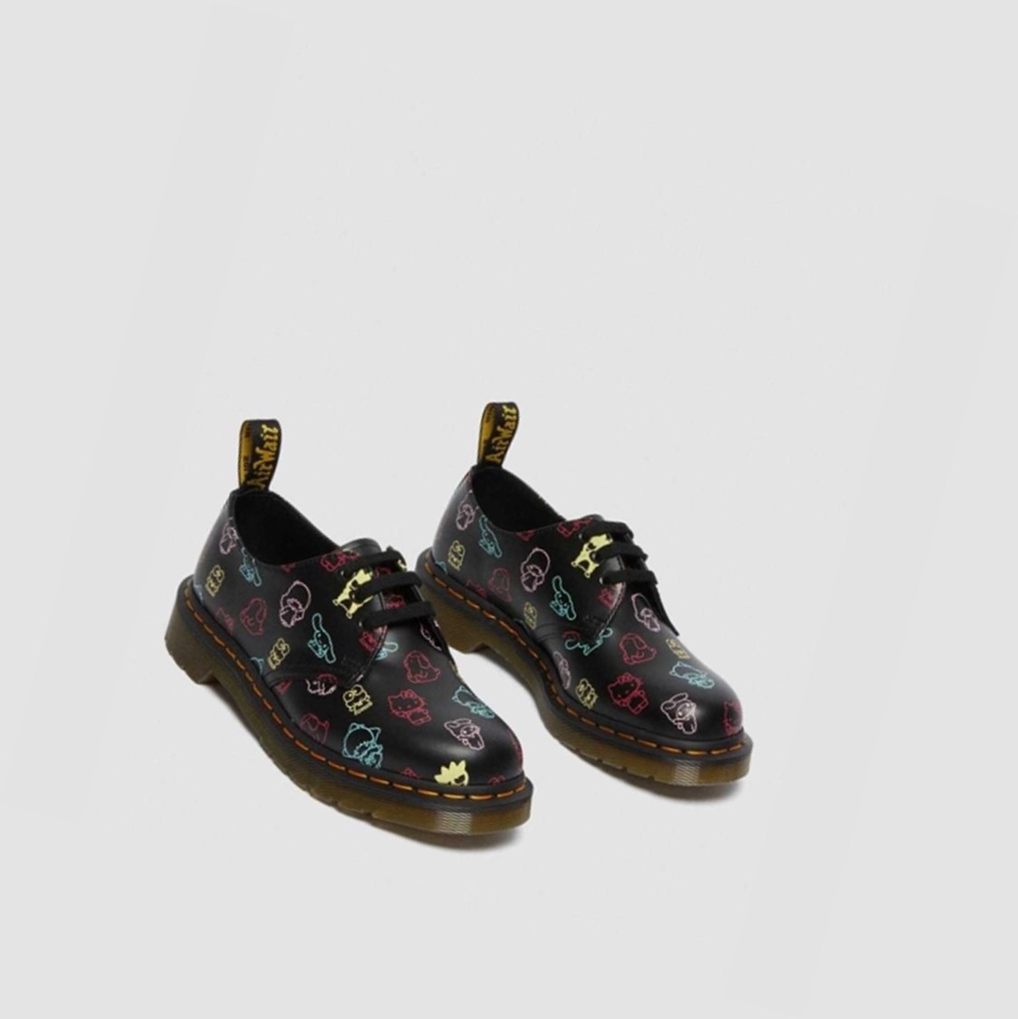 Dr Martens Hello Kitty & Friends 1461 Smooth Női Oxford Cipő Fekete Színes | 180425OZH