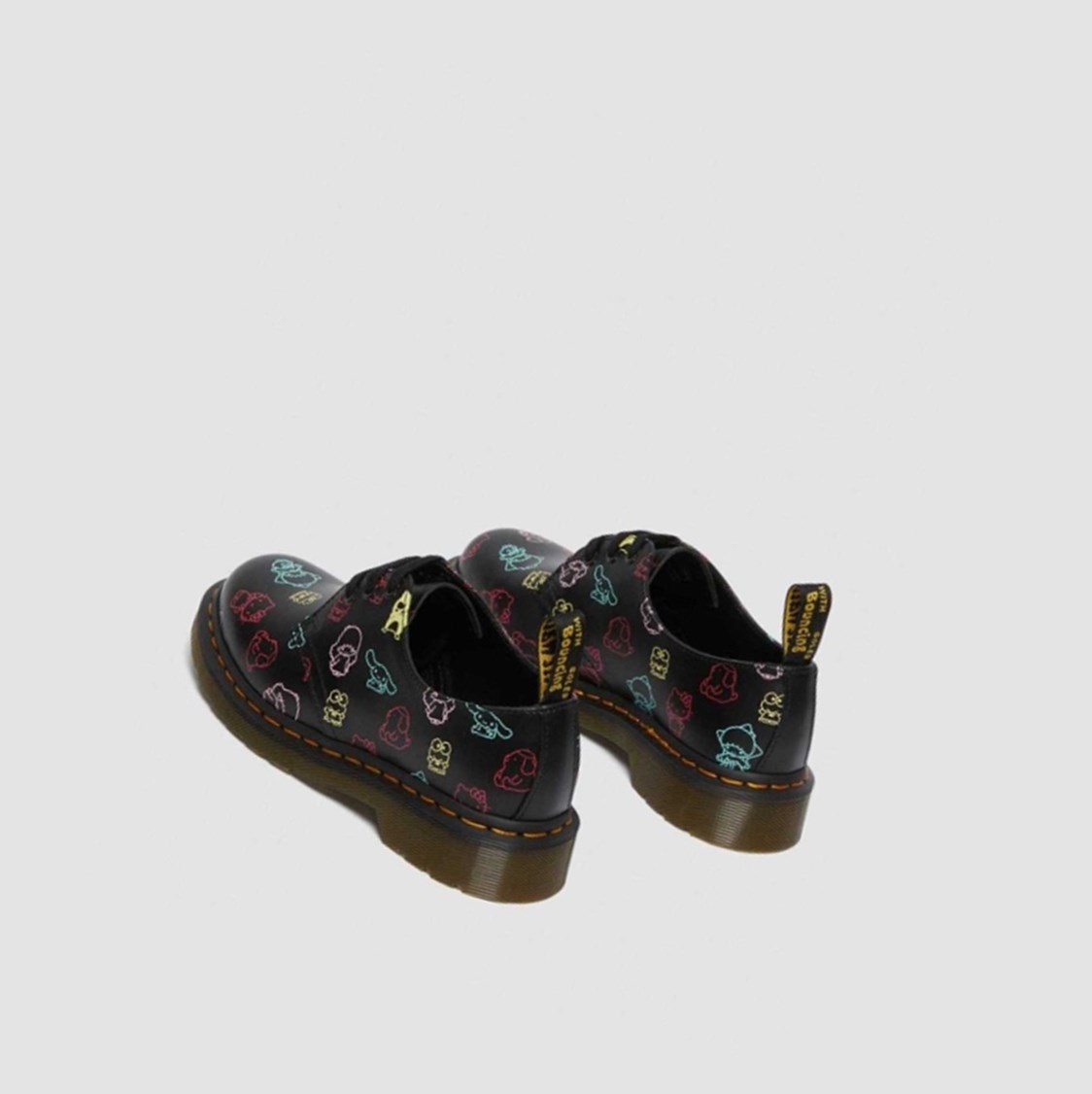 Dr Martens Hello Kitty & Friends 1461 Smooth Női Oxford Cipő Fekete Színes | 180425OZH