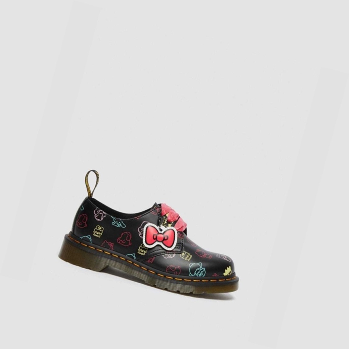 Dr Martens Hello Kitty & Friends 1461 Smooth Női Oxford Cipő Fekete Színes | 180425OZH