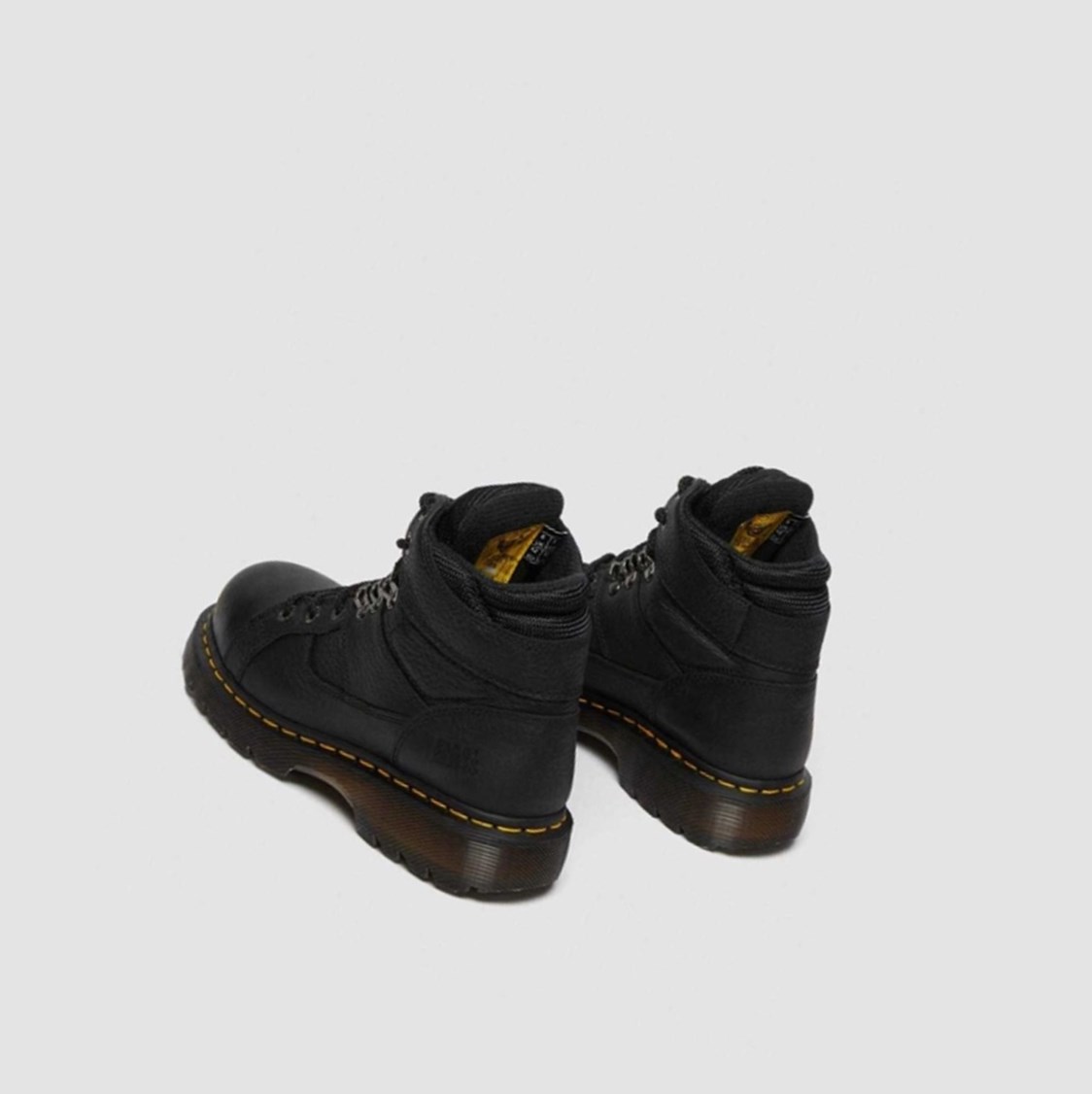 Dr Martens Ironbridge Grizzly Steel Toe Férfi Munkabakancs Fekete | 657203HTE