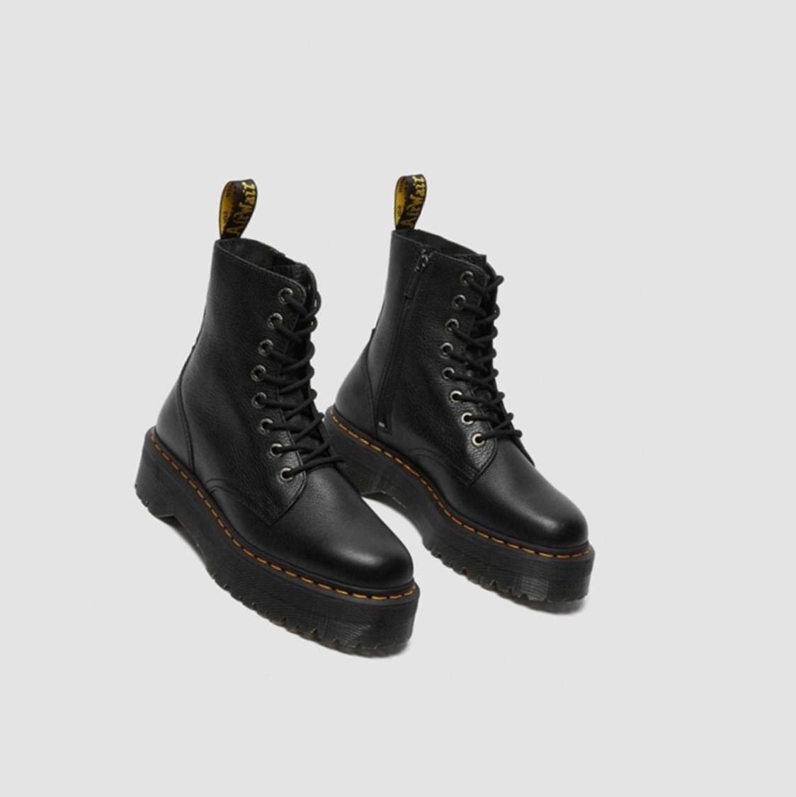 Dr Martens Jadon Pisa Női Platform Bakancs Fekete | 176425LNJ