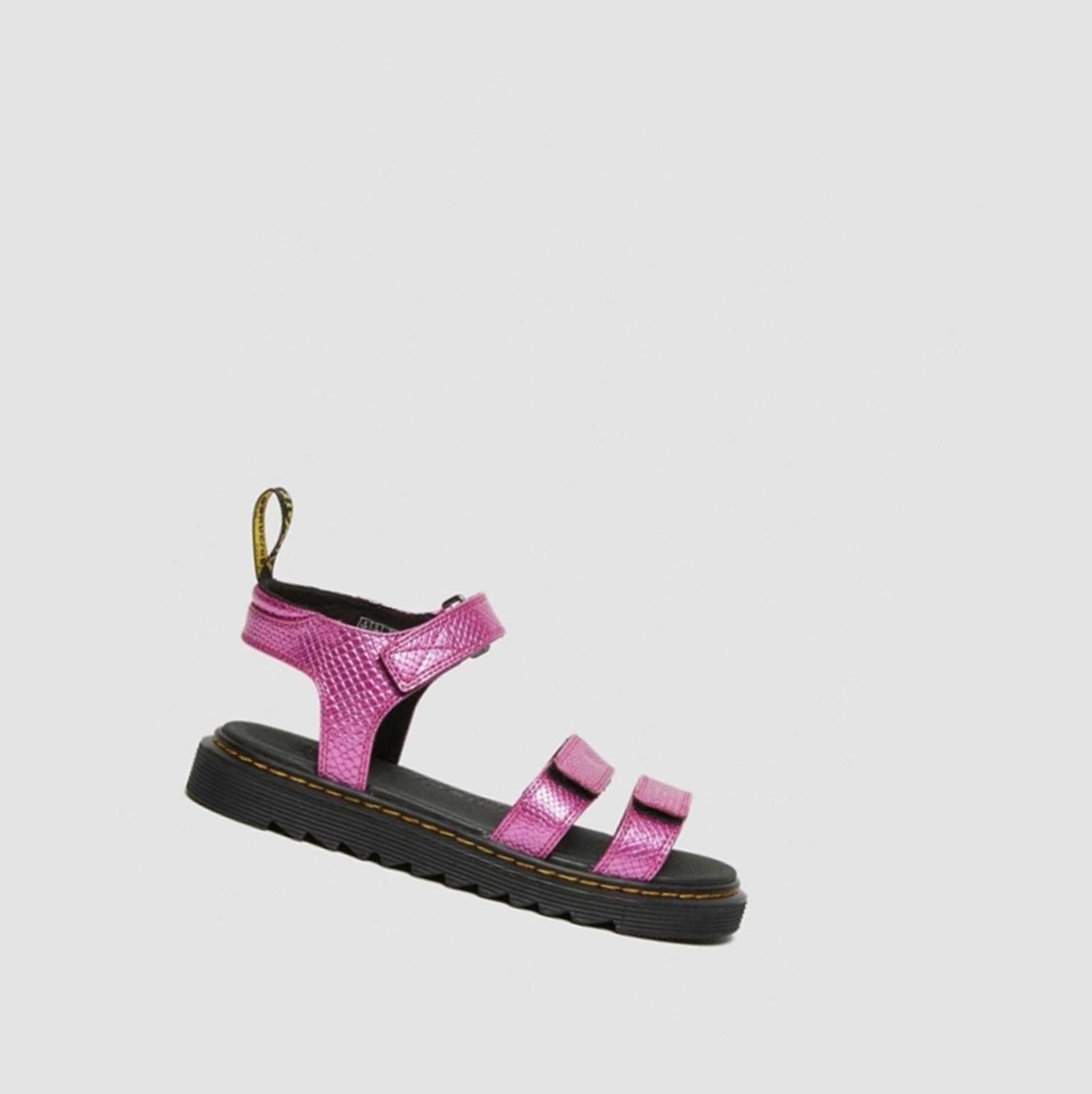 Dr Martens Klaire Reptile Emboss Youth Gyerek Pántos Szandál Rózsaszín | 147982KBT
