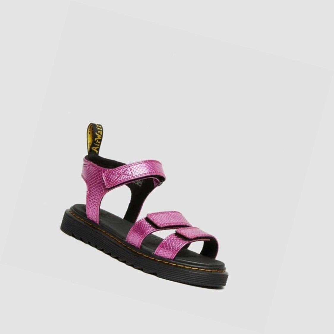 Dr Martens Klaire Reptile Emboss Youth Gyerek Pántos Szandál Rózsaszín | 147982KBT