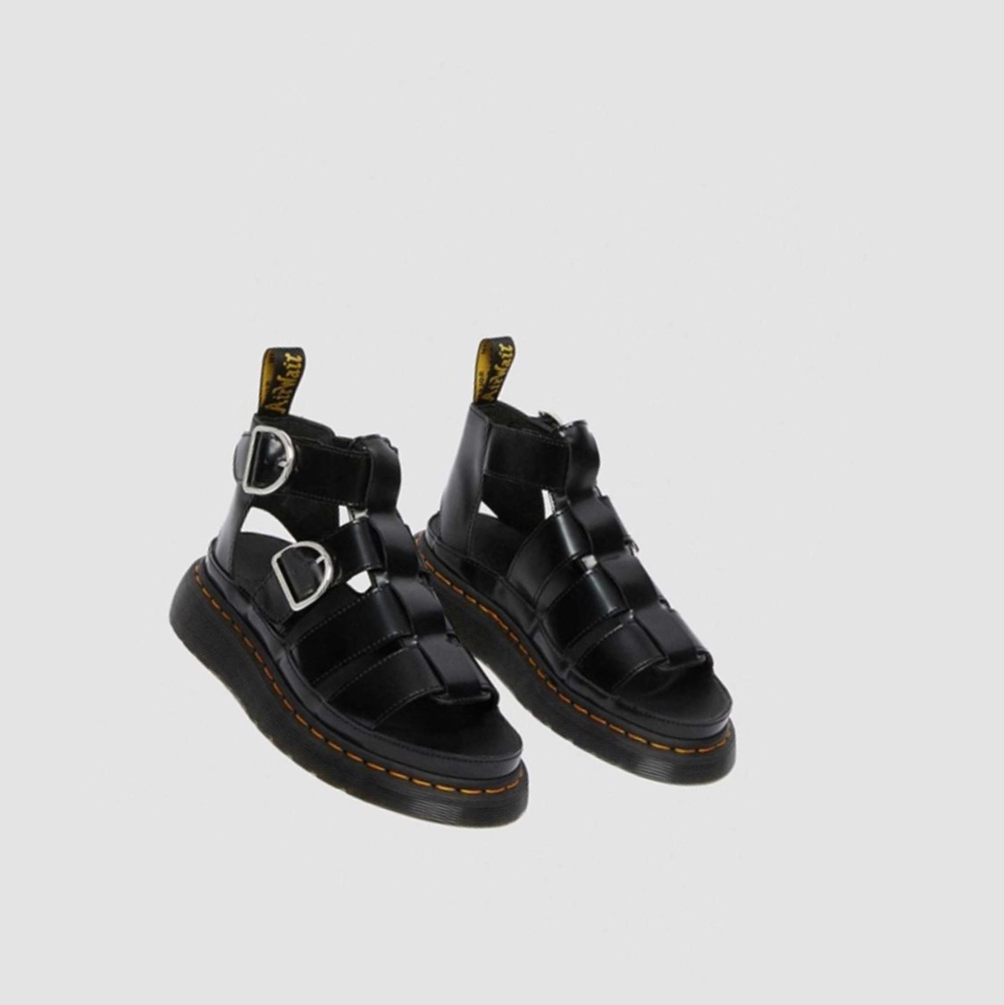 Dr Martens Mackaye Női Pántos Szandál Fekete | 517983PLM